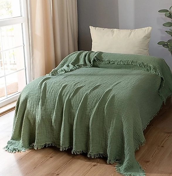 Wohndecke Musselin Wohndecke aus Biobaumwolle in günstig online kaufen
