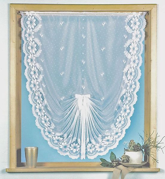 Weckbrodt Scheibengardine "Flensburg" Kräuselband 1 Stk. tlg. Jacquard, Sch günstig online kaufen