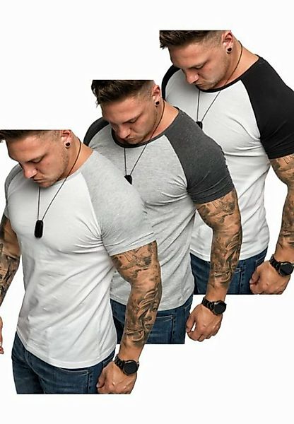 Amaci&Sons T-Shirt 3. SALEM 3er-Pack T-Shirts (3er-Pack) Herren Basic Overs günstig online kaufen