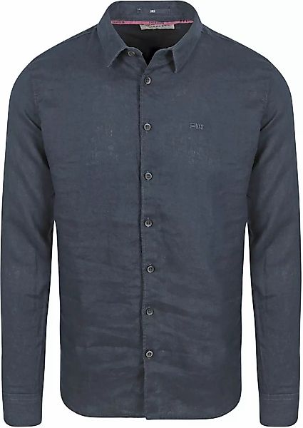 No Excess Hemd Leinen Navy - Größe M günstig online kaufen