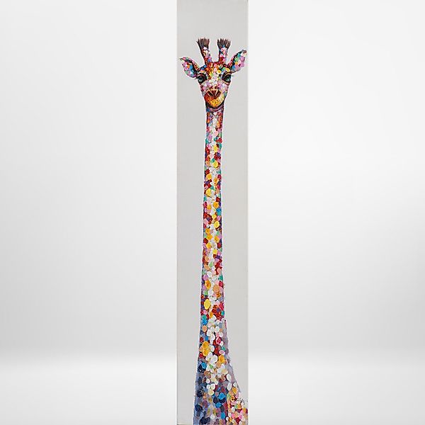 ArtUniverse Gemälde Lustig lange Girafffe 25x150 günstig online kaufen