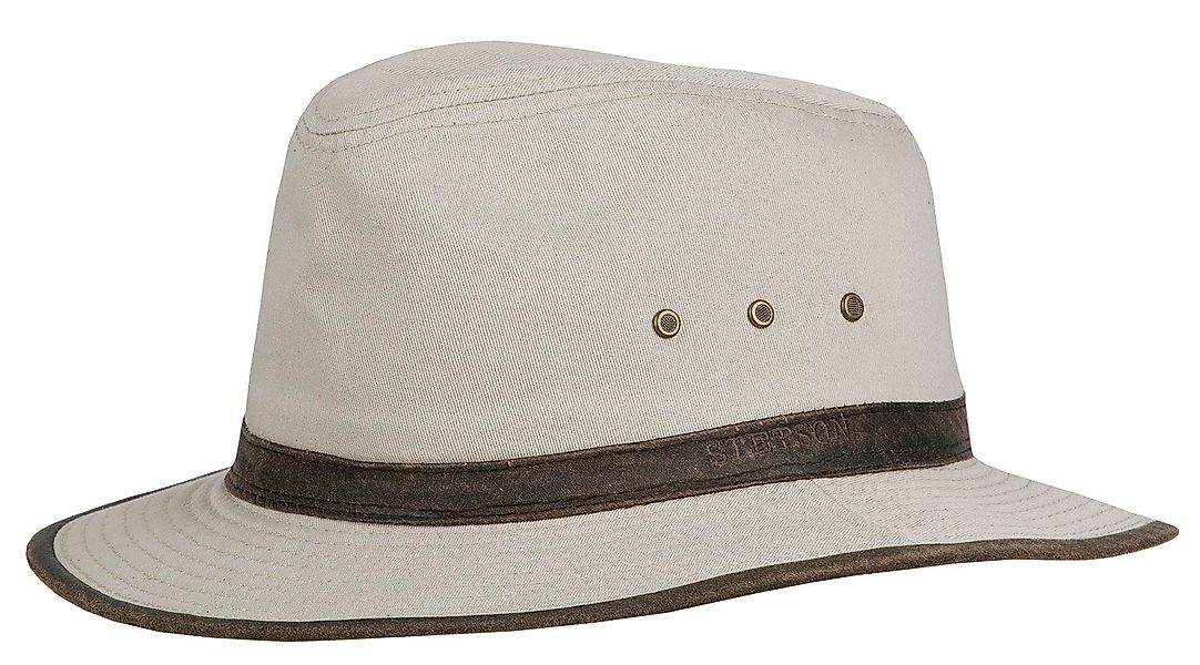 Stetson Fischerhut Baumwoll Traveller mit Lederimitat günstig online kaufen