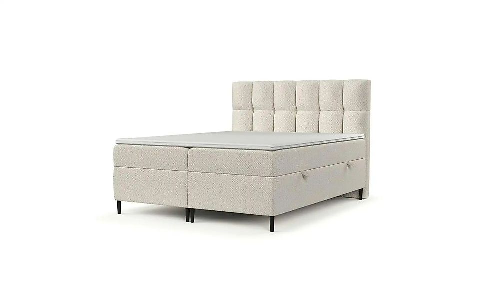 Boxspringbett mit Stauraum   ¦ beige ¦ Maße (cm): B: 162 H: 125 Betten > Ko günstig online kaufen