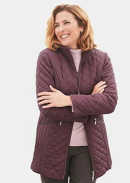 GOLDNER Steppjacke Kurzgröße: Longsteppjacke mit Kontrastpaspeln günstig online kaufen