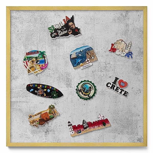 Tulup Magnettafel Metalltafel für Magnete Abgenutzte Betonstruktur 50x50 cm günstig online kaufen