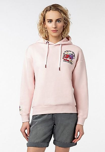 SUBLEVEL Kapuzenpullover mit Sommer-Backprint und Kapuze günstig online kaufen