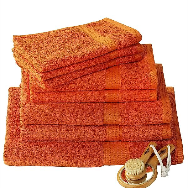 Handtuch PACO in orange 50 x 100 cm günstig online kaufen