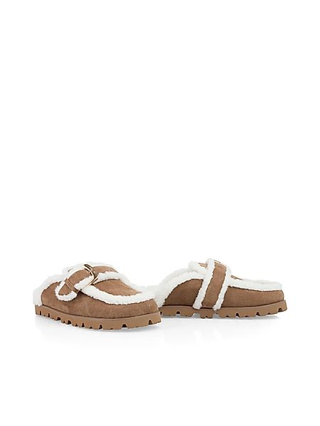Marc Cain Kalbsvelourslipper mit Schnalle Slipper günstig online kaufen