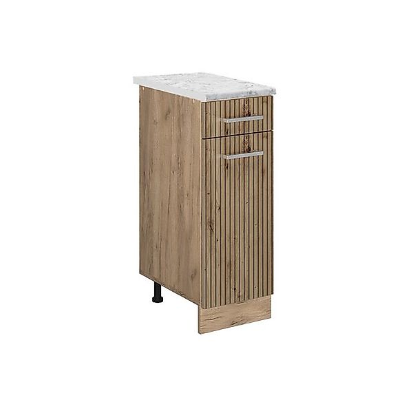 Vicco Küchenunterschrank R-Line Artisan-Eiche/Goldkraft Eiche 30 cm AP Marm günstig online kaufen