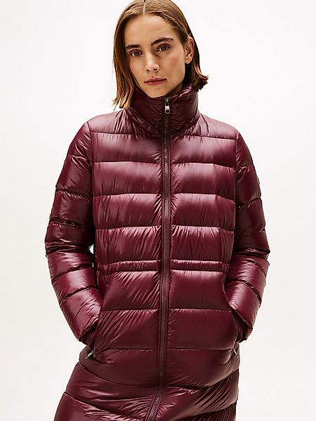 Tommy Hilfiger Steppmantel GLOSS HW DOWN WAIST REG MAXI in leicht glänzende günstig online kaufen