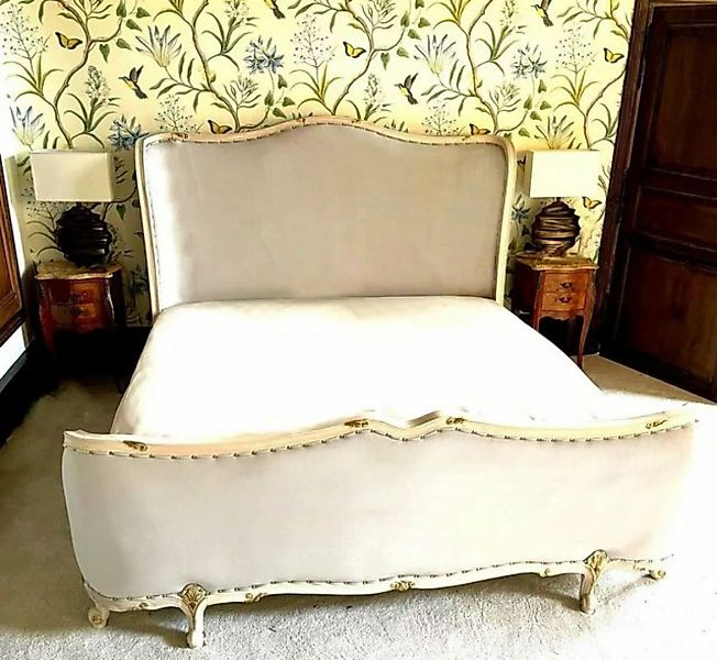Casa Padrino Bett Casa Padrino Luxus Barock Doppelbett Creme / Gold - Antik günstig online kaufen