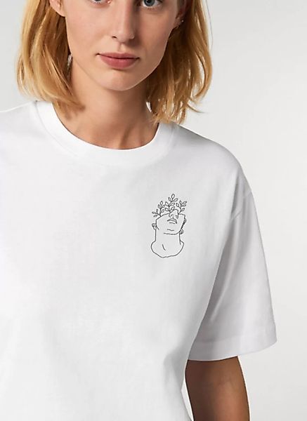 Reine Biobaumwolle & Fair Hergestellt -Gots Aufdruck - Oversize Shirt günstig online kaufen