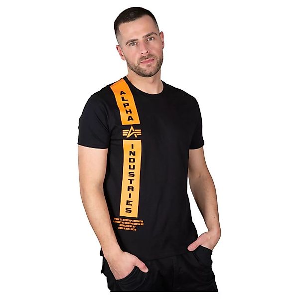 Alpha Industries Defense Kurzärmeliges T-shirt M Black / Orange günstig online kaufen