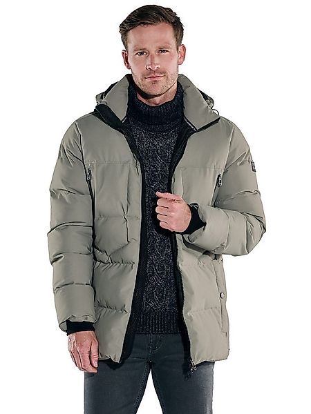 Engbers Langjacke Herren Steppjacke mit Funktionsdetails, Braunbeige günstig online kaufen