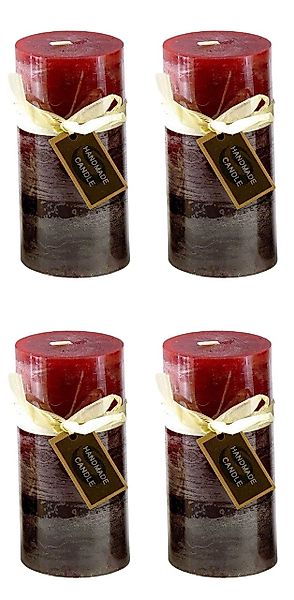 Small-Preis Stumpenkerze Premium Blending Colors Dunkelrot günstig online kaufen