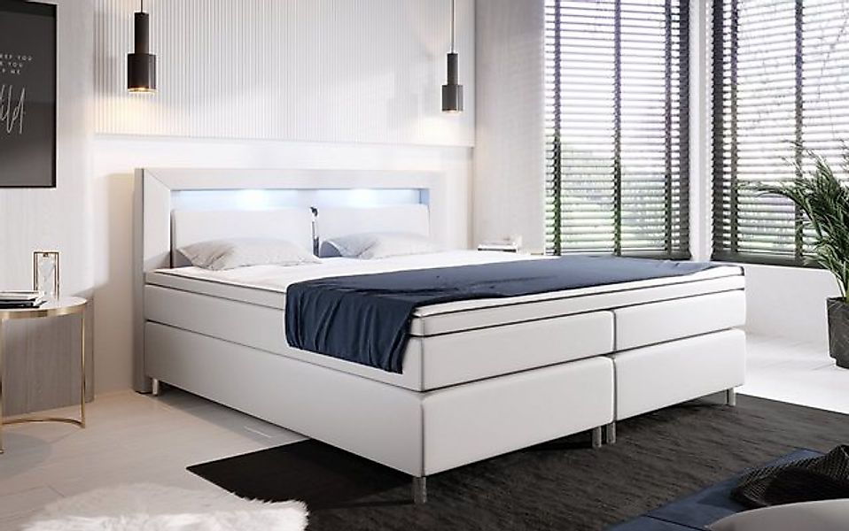 Baidani Boxspringbett Hypnos, inkl LED, Topper und Matratze günstig online kaufen