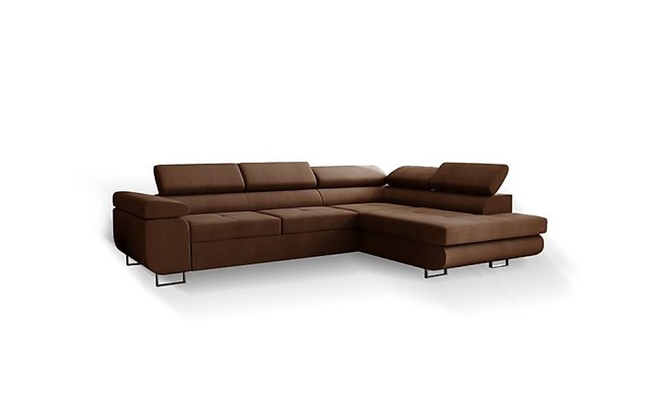 Goldstoff Ecksofa Designercouch mit Schlaffunktion, multifunktionale Couch günstig online kaufen