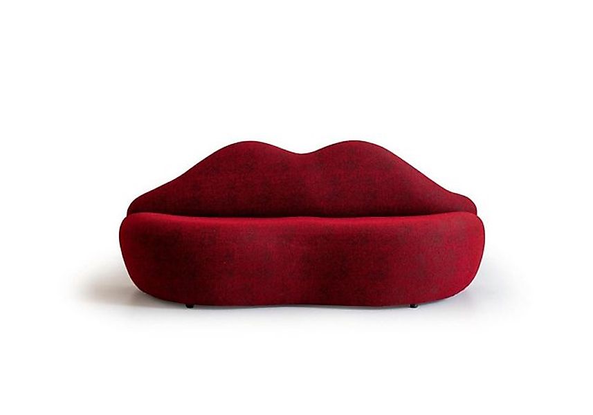 Xlmoebel Sofa Stilvolles rotes Designer-Sofa mit 3 Sitzplätzen in Lippenfor günstig online kaufen