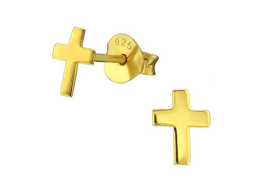 Goldene Hufeisen Paar Ohrstecker Goldene Kreuz-Ohrringe für den stilvollen günstig online kaufen