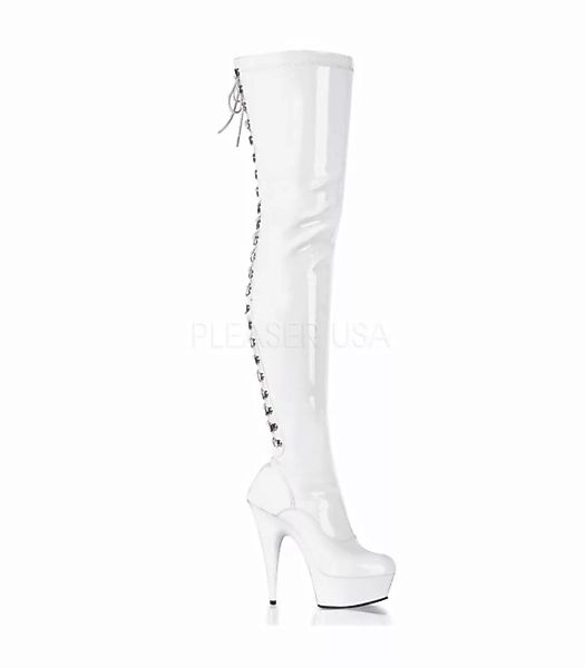Overknee Stiefel DELIGHT-3063 - Lack Weiß (Schuhgröße: EUR 38) günstig online kaufen