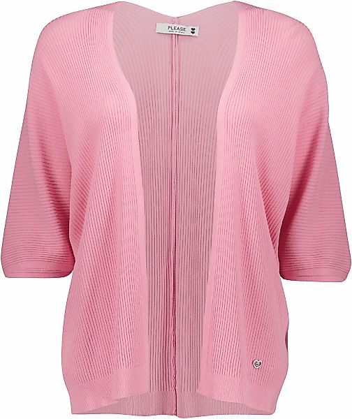 Please Jeans Strickjacke mit Herz-Buckle am günstig online kaufen