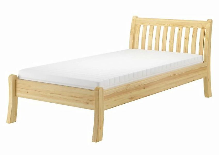 ERST-HOLZ Bett Holzbett hohe Sitzkante Kiefer massiv 100x200 cm, Kieferfarb günstig online kaufen