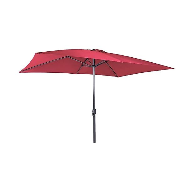 Lex Alu Sonnenschirm 300x200 cm UV30+ Rechteckig Kurbelschirm Gartenschirm günstig online kaufen