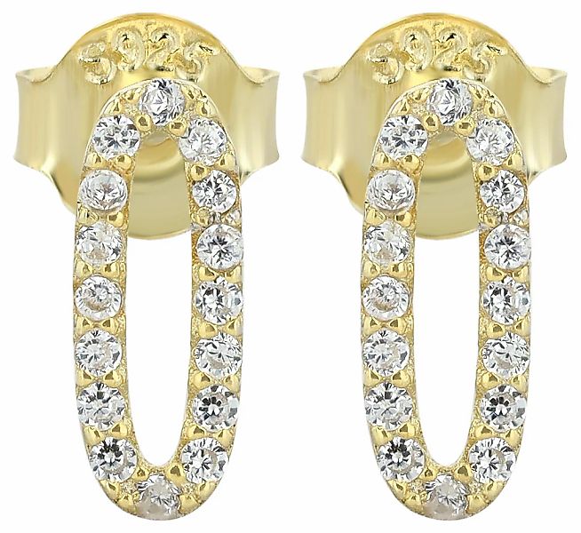 Adelia´s Paar Ohrhänger "Damen Ohrringe – Ohrstecker aus 925 Silber mit Zir günstig online kaufen