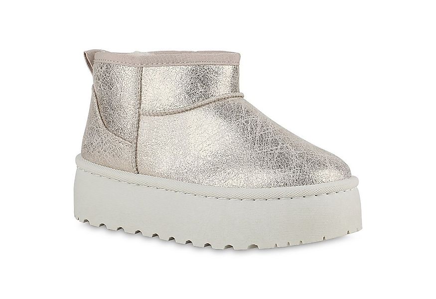 VAN HILL 840485 Plateaustiefelette Damen Warm Gefütterte Plateau Boots Stie günstig online kaufen