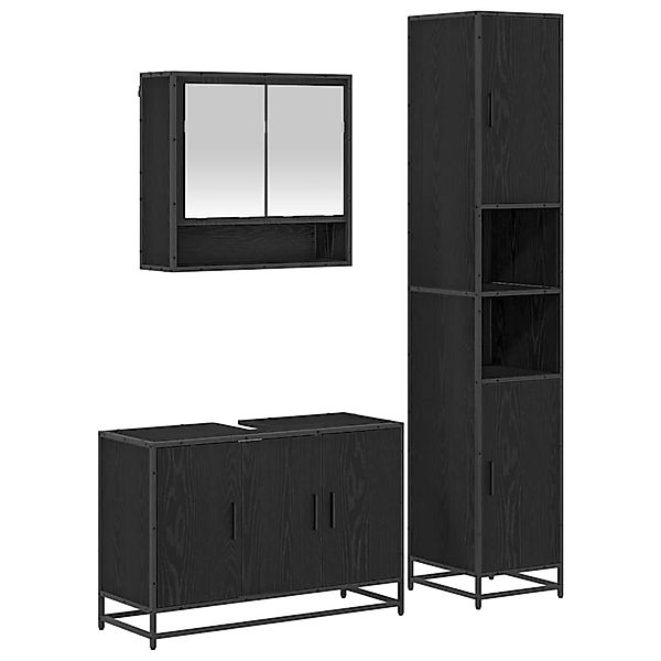 vidaXL Badezimmermöbel Set Wandmontiert 3-Tlg Altholz Holzwerkstoff 3402539 günstig online kaufen