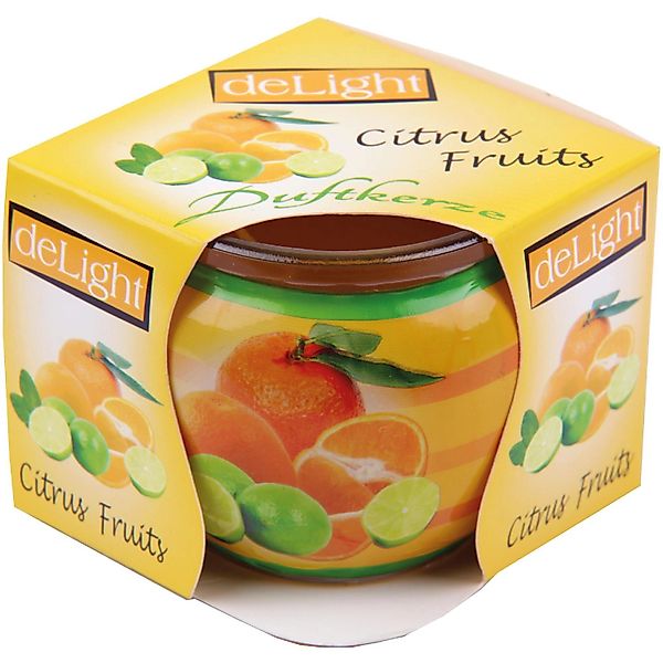 HS Candle Duftkerze Motiv Kerze Raumduft Citrus Fruits günstig online kaufen