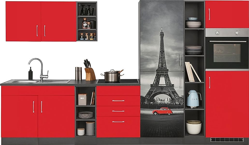 KOCHSTATION Küchenzeile "KS-Paris – Küchen mit einzigartigen Fotomotiven au günstig online kaufen