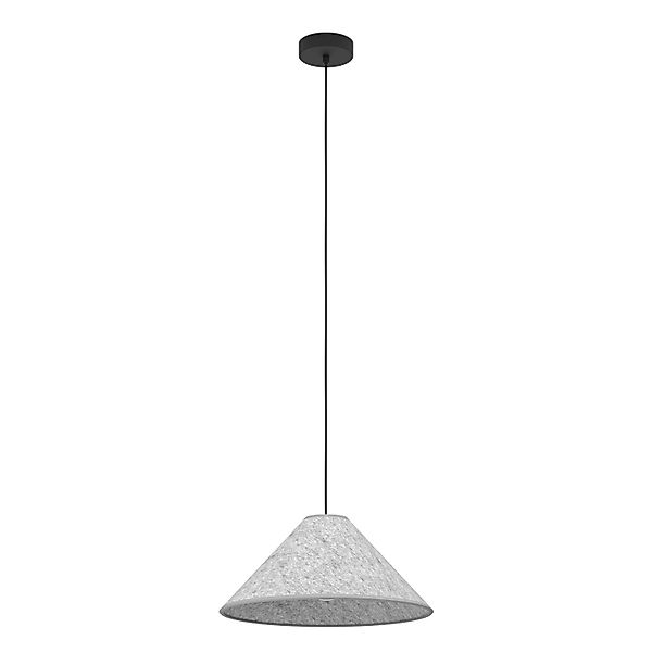 Eglo Pendelleuchte Alsager Schwarz Ø 41 cm x 110 cm 1-flammig günstig online kaufen