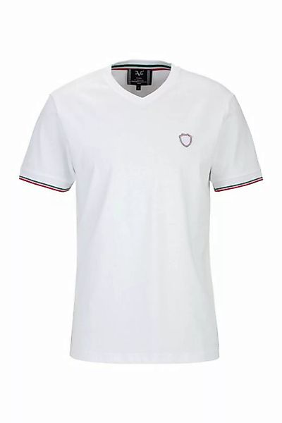 19V69 Italia by Versace T-Shirt TASSILO V-Neck mit Logo-Stickerei (S-3XL) günstig online kaufen