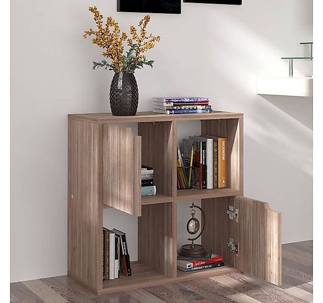 vidaXL Bücherregal Bücherregal Graue Sonoma Eiche 60x27,5x59,5 cm Spanplatt günstig online kaufen