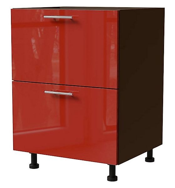 Feldmann-Wohnen Unterschrank Brerra (D2/60, 2 Schubladen - REJS Comfort Box günstig online kaufen