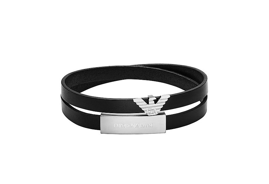 Emporio Armani Wickelarmband Schmuck Geschenk Edelstahl, Leder günstig online kaufen
