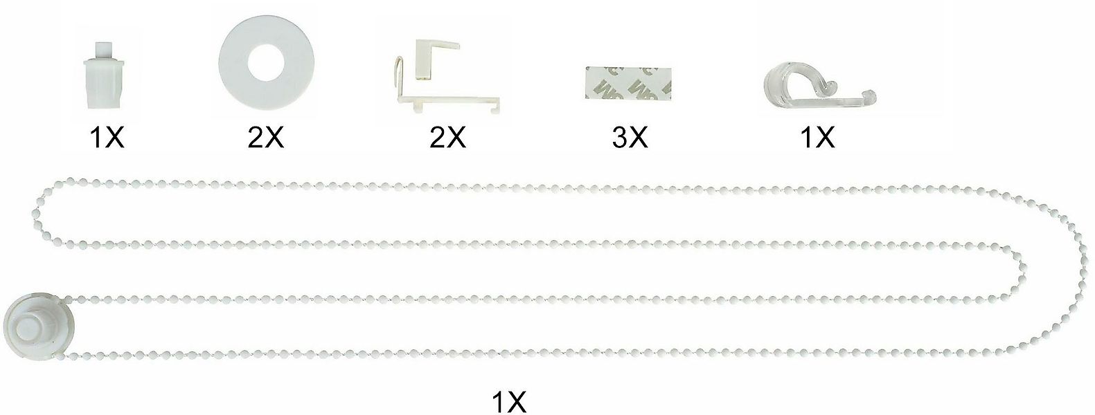 my home Sichtschutzzüge Ersatzteil-Set »Montagezubehör-Set für Doppelrollos günstig online kaufen