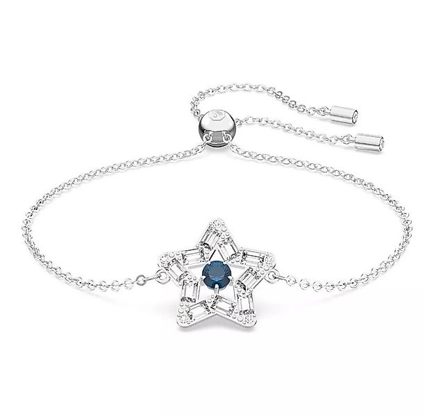 Swarovski Armband Stella Armband Verschiedene Schliffe, Stern, Blau, Rhodin günstig online kaufen