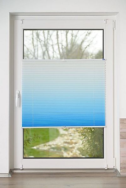 K-HOME Plissee Farbverlauf Sunrise, Lichtschutz, ohne Bohren, verspannt, Kl günstig online kaufen