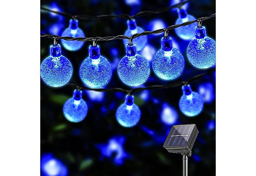 LQWELL LED Solarleuchte LED Kugel-Lichterkette Außen Solar Gartenleuchte, K günstig online kaufen