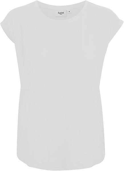 Saint Tropez Rundhalsshirt, Basic in edler LYOCELL Qualität günstig online kaufen