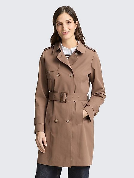 TOM TAILOR Kurzmantel Jacken Trenchcoat aus wasserabweisendem Material günstig online kaufen
