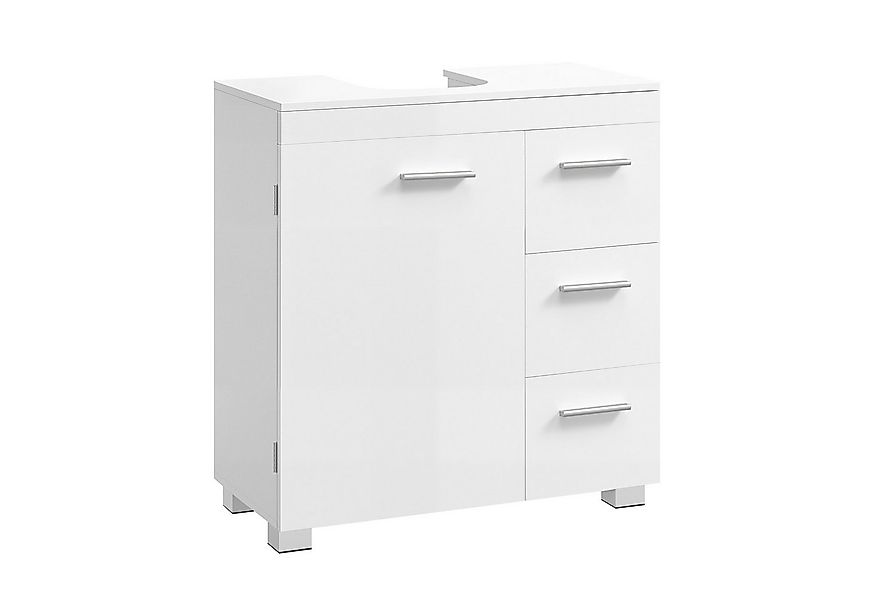 VASAGLE Waschbeckenunterschrank Badezimmerschrank Badschrank mit 3 großen S günstig online kaufen
