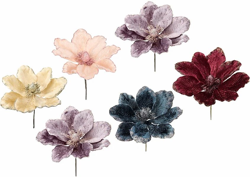 I.GE.A. Kunstblume "Magnolie", Kunstblume, Dekoblume, 6er Set günstig online kaufen