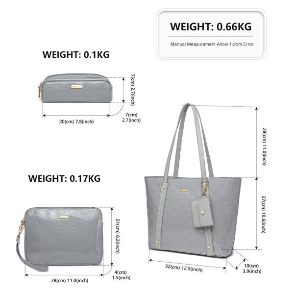 Miss Lulu Shopper Damen Handtasche Set, günstig online kaufen