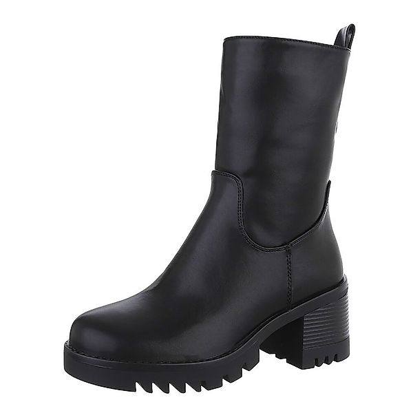Ital-Design Damen Freizeit Plateaustiefelette (87317680) Blockabsatz günstig online kaufen