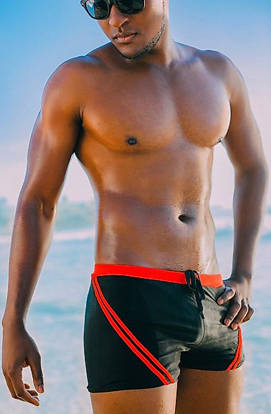 Luvanni Boxer-Badehose Badehose Herren Schnelltrocknende Beachshorts günstig online kaufen