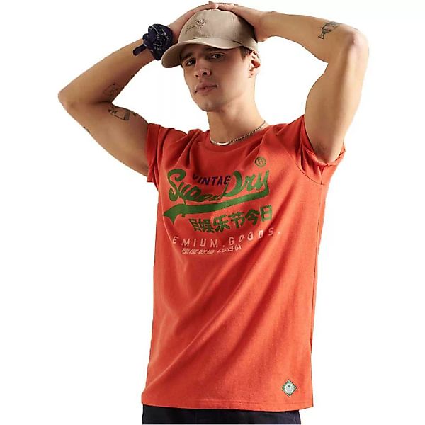 Superdry Vintage Logo Tri 220 Kurzarm T-shirt XL Bright Orange Marl günstig online kaufen