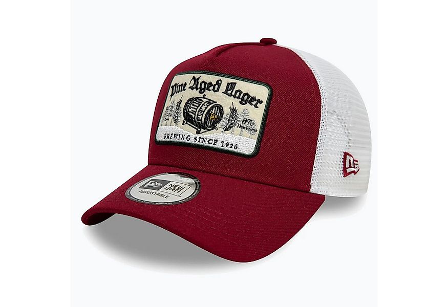New Era Trucker Cap 9FORTY A-Frame Trucker Cap Vintage Patch - Dark Red/Whi günstig online kaufen